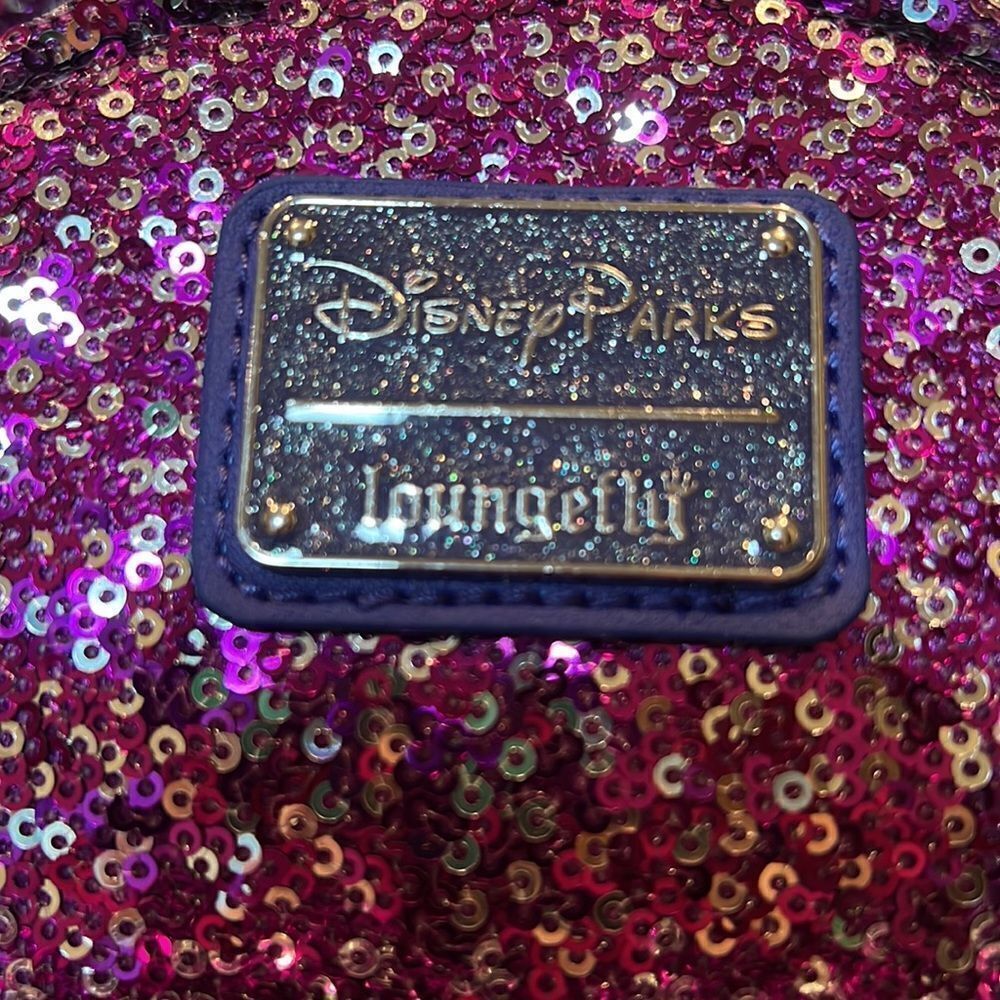 Loungefly Disneyland Paris 30th Anniversary Castle Sequin Backpack NWT - Picture 5 of 11